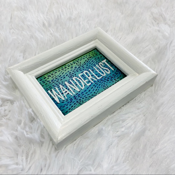 Framed Watercolor Wanderlust Painting - Picture 4 of 5